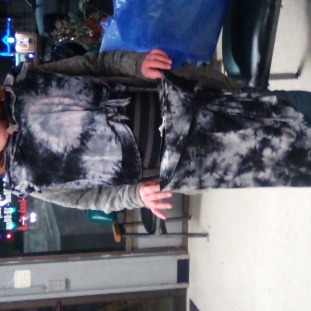 Tie died shirt and skirt